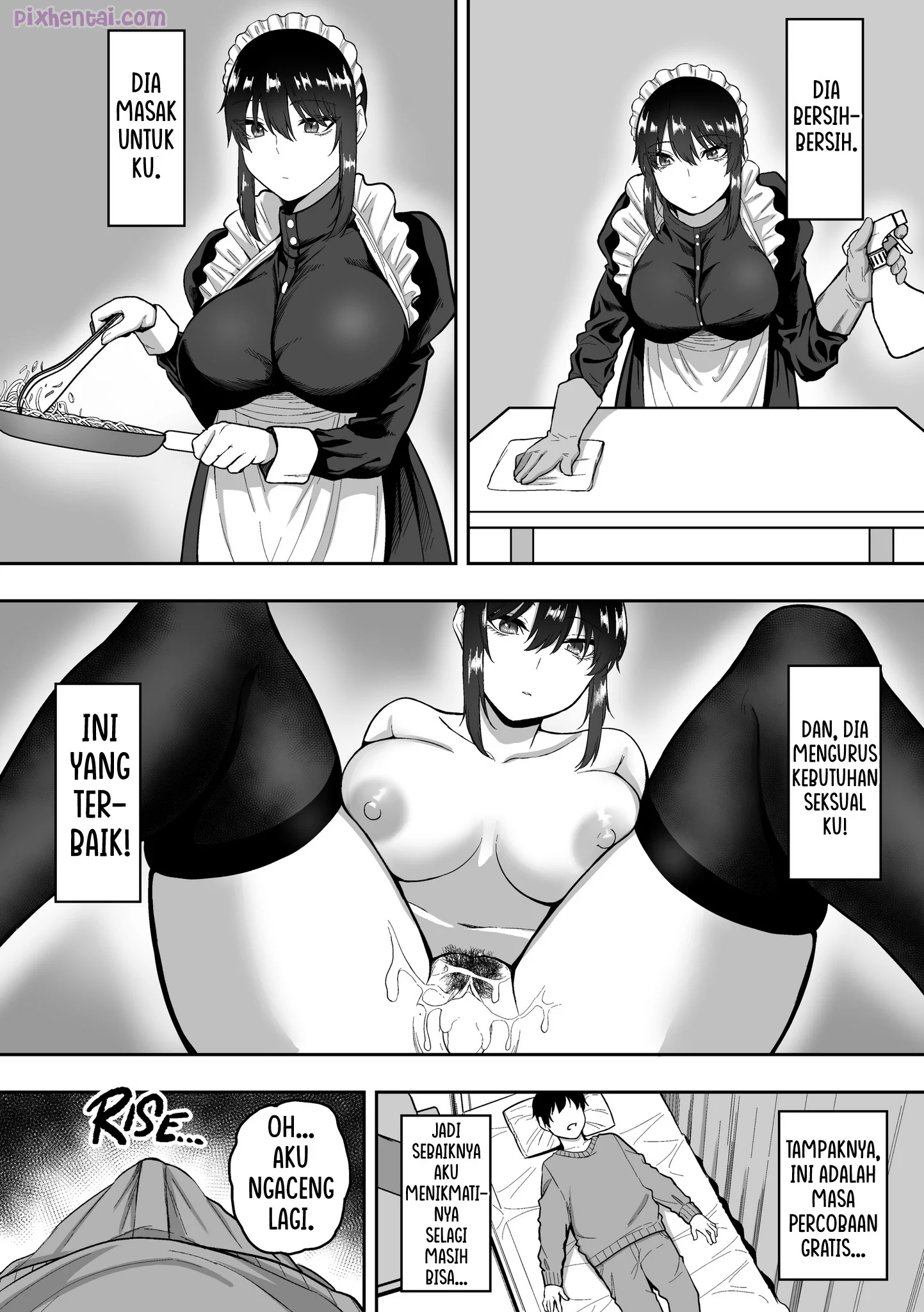 Komik hentai xxx manga sex bokep Maid no Shirasaki-san ni Gohoushi Shite Morau Hanashi part 2 page 5